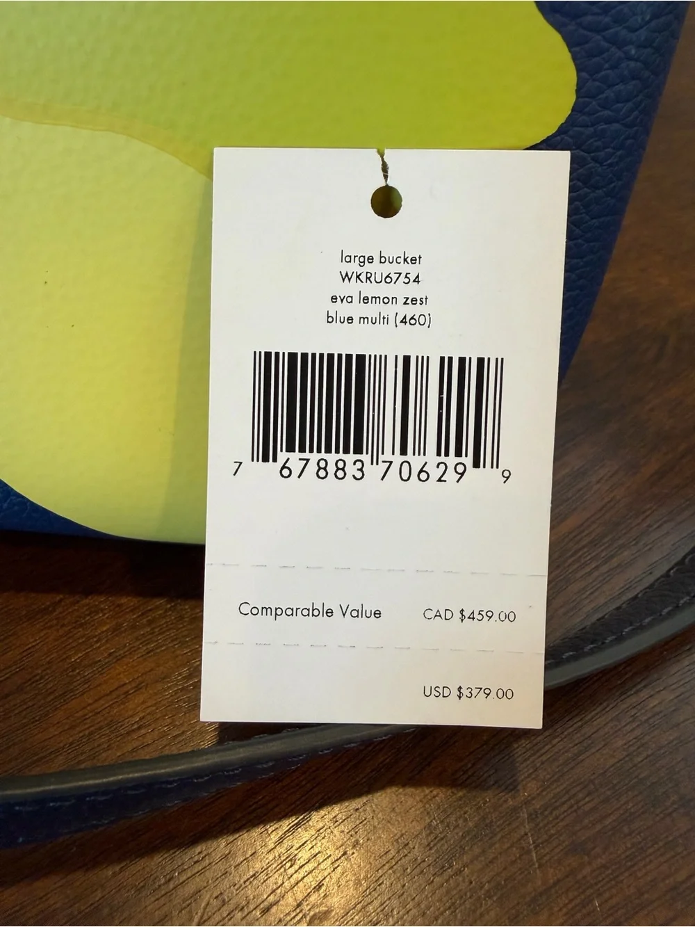 Blue Lemon Kate Spade Leather Purse